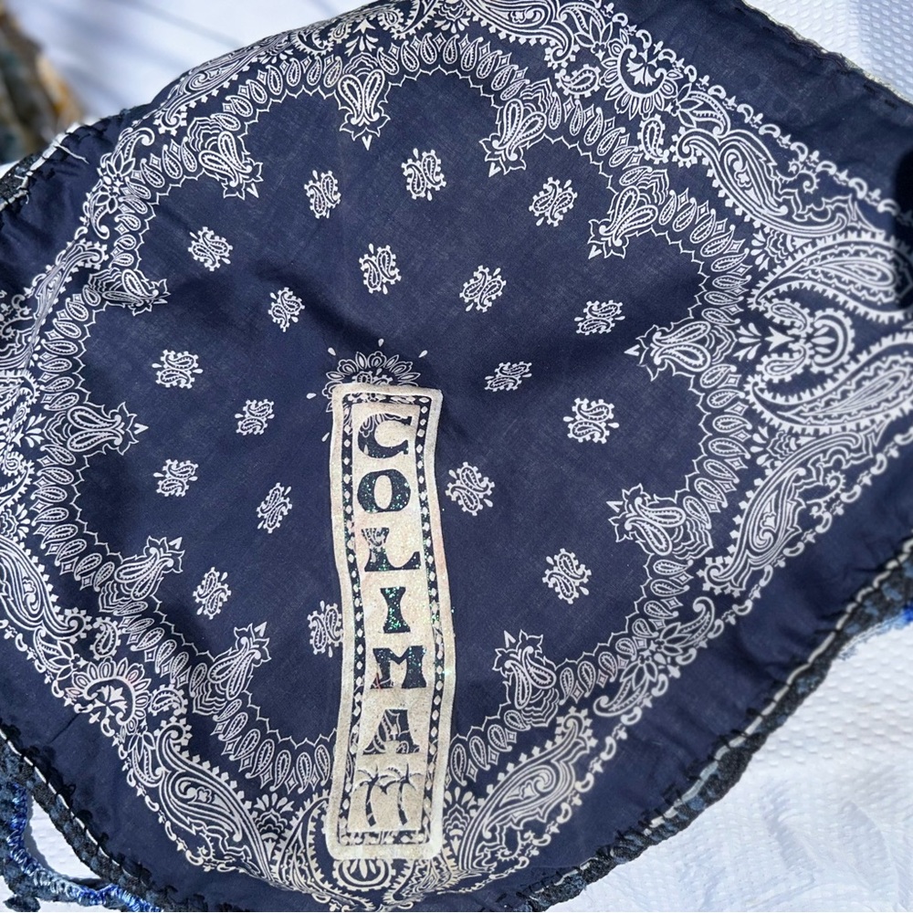 “COLIMA Mexico” Navy Blue Crossbody Bag
